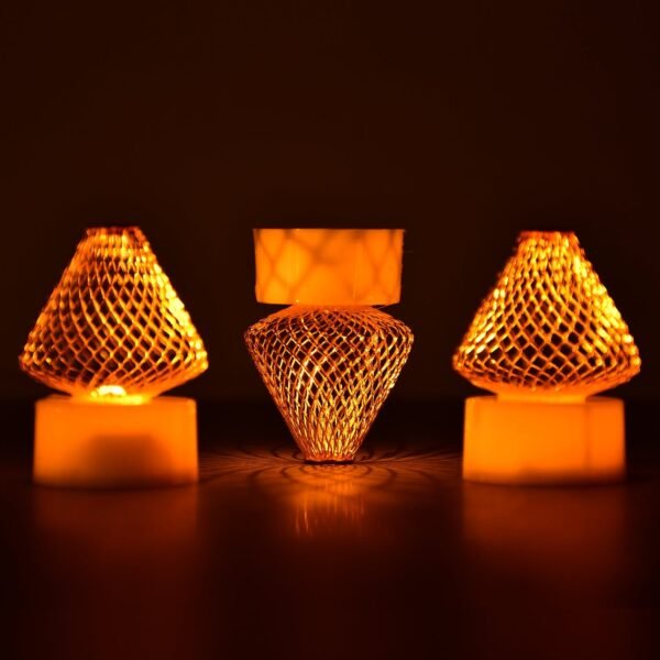 12Pcs Flameless LED Tea Light Candles for Home & Event Decor, Diwali