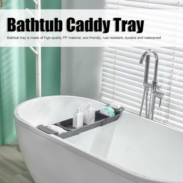Retractable Bath Caddy, Retractable (78 Cm Long Adjust / 1 Pc / With White Box)