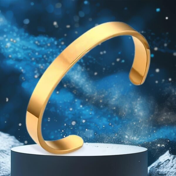 02_51aa198f-5f4c-4dba-be38-59af6e26ee17.jpg Elegant Gold Finish Open Cuff Bracelet Kada (1 Pc)