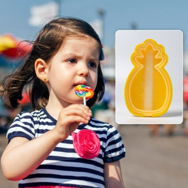 02_52345450-49ec-4f4a-9d84-04209b6e07c1.jpg Pineapple Shape sicle Molds - Silicone Ice Candy Cream Mould, DIY Ice Kitchen tool