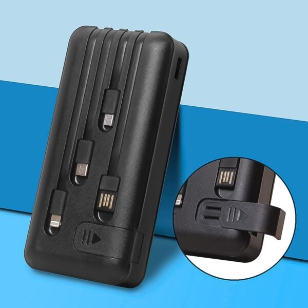 02_54e1fb0b-06d4-4598-a436-7736fbc71b65.jpg 10000mAh 12W Fast Charging Power Bank with 4-in-1 USB & Mobile Holder (1 Pc)