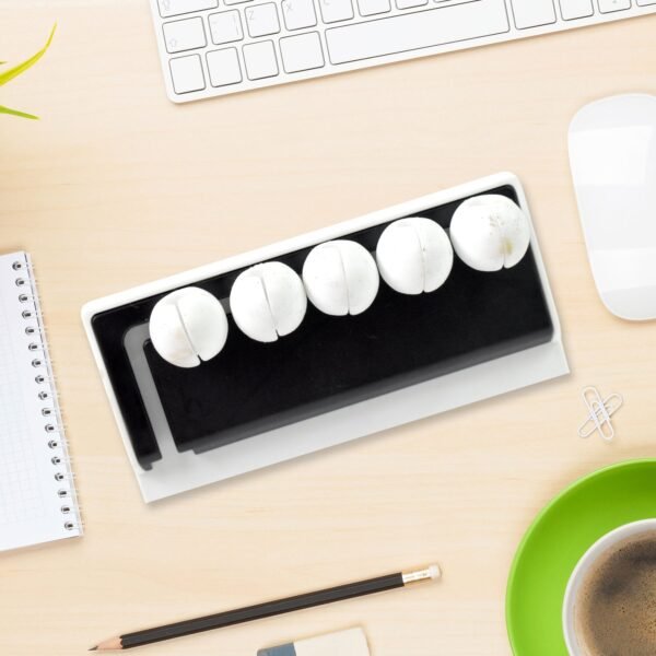 5 Slots Adhesive Desk Cable Cord Holder for Charging Cable (1 Pc / Mix Color)