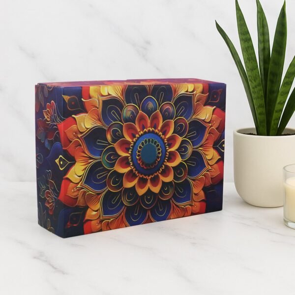 Effete Coffee Almonds Gift Hamper, Golden With Bottle (2 Pc Set), Mix Color