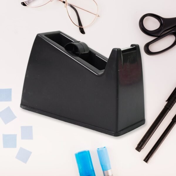 02_5d29b3b1-a4b0-431c-8aa7-61348cdcb71e.jpg Plastic Tape Dispenser Cutter for Home Office use (1 pc / Big)