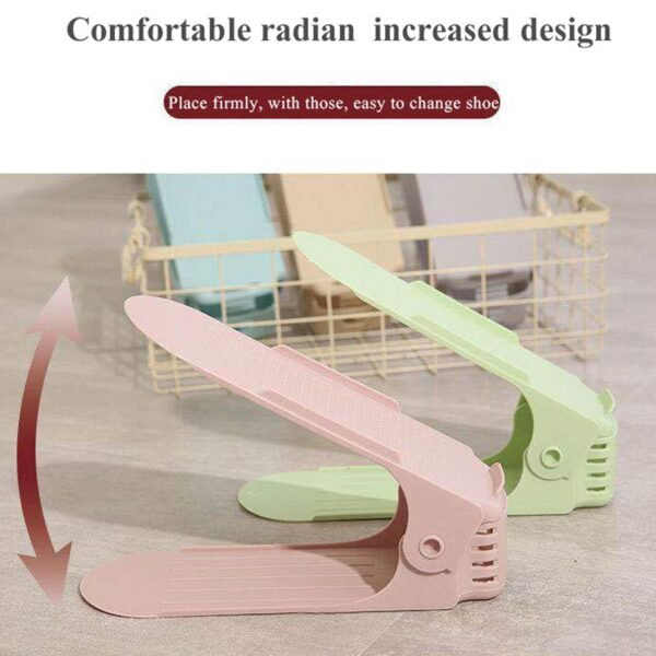 ADJUSTABLE FOLDING SHOE SLOTS ORGANIZER.