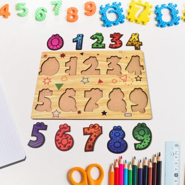 02_611da51a-ff04-45e6-9fd1-a0464445ddbf.jpg Wooden Number Puzzle Learning Educational Board (1 Set / 28×20 Cm)