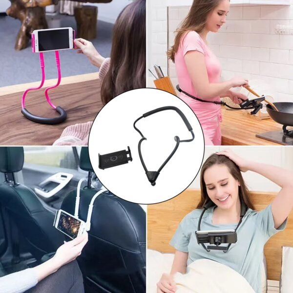 Multi Functional Flexible Long Arms Stand Hanging on Neck Universal Mobile Phone Stand