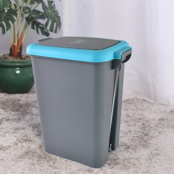 Apex Plastic Push N Pedal Dust Bin 6.5 Liters (1 Pc / Mix Color)