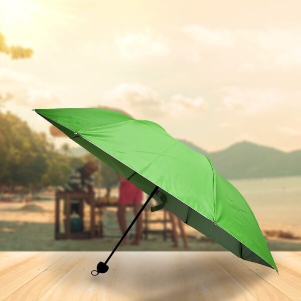 3 Fold Sun Protective Solid Foldable Outdoor Umbrella