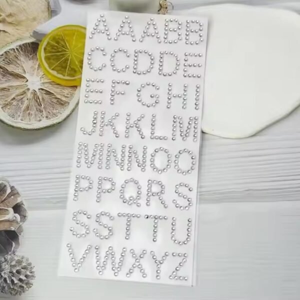 02_661542d2-5731-4bc1-b6b9-caa5f8e81bff.jpg Silver Gem Letter & Numbers Stickers 1 Inch Letters, 130 Count (Pack of 6 Sheets)