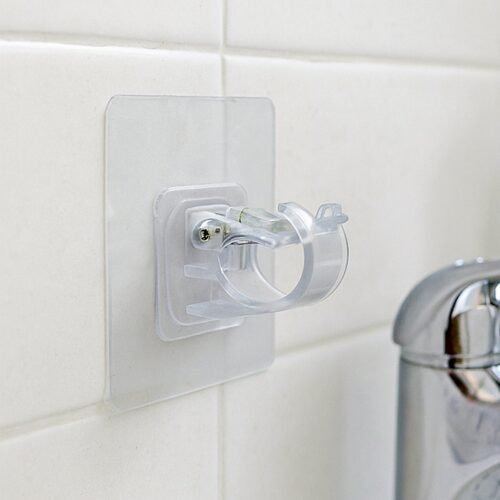 02_66becf8f-a052-4894-83c5-57b399660d4a.jpg Self-Adhesive Transparent Wall Hook Holder Clip (1 Pc)