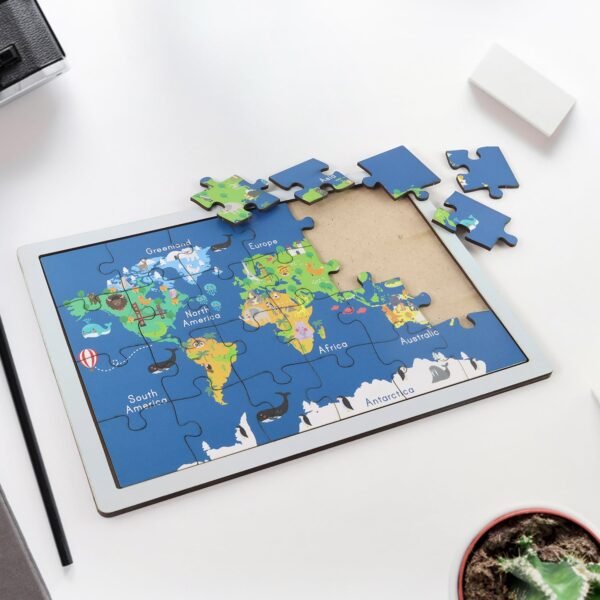 02_68139d27-6179-4549-867b-2b0fc57bea9a.jpg Educational Wooden World Map Puzzle for Kids - (1 Set)