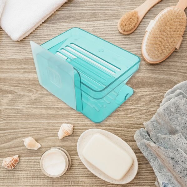 Wall Mounted 2 Layer Soap Holder with Hook (2 Layer 1 Pc)