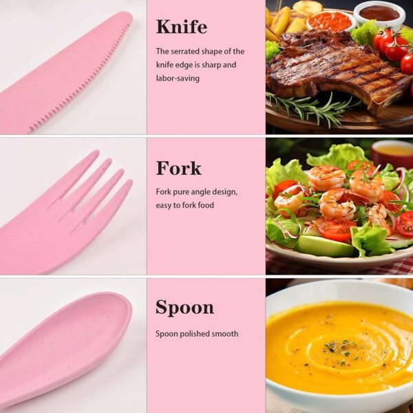 02_6c15fbd5-23c7-46f0-8a86-63b909c06261.jpg 4 in 1 Travel Utensils Plastic Spoons and Forks Sets for Lunch Box (3 Pc With Case)