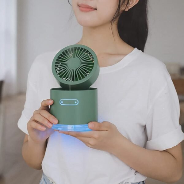 Mini Desktop Cooling Fan with Humidifier Spray
