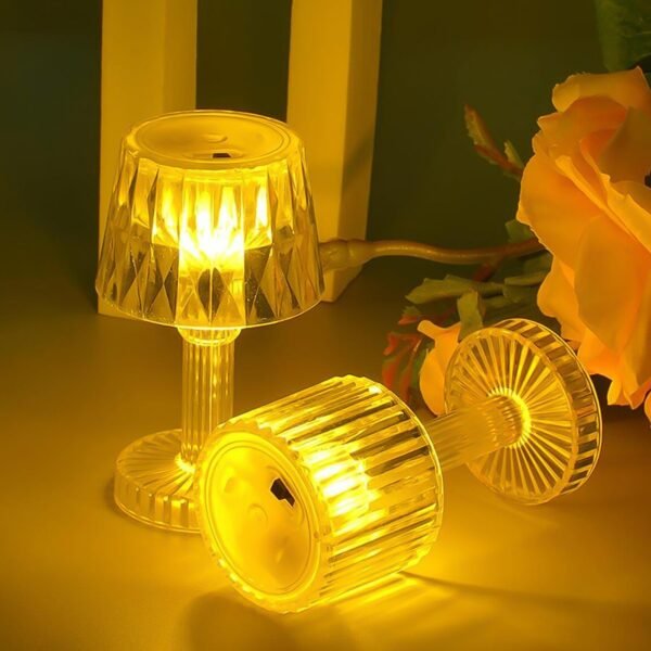 LED Candle lamp, Table Lamp Portable Plastic Lamps, Diwali (1 Pc / Small)