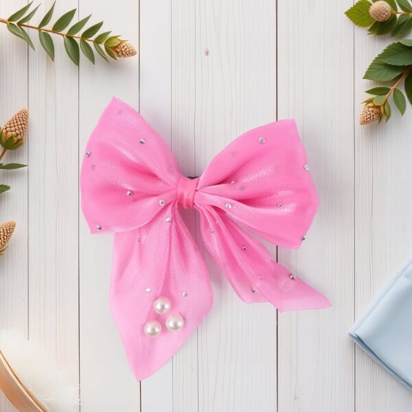 02_6e1eb355-ec17-42e7-9963-def860ea9a41.jpg Hair Bow Knot Clip Suitable Girls (12 Pc / Multicolour & Mix Design)