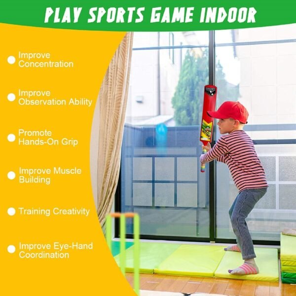 Plastic Cricket Set with Stump,Ball and Bat Kit