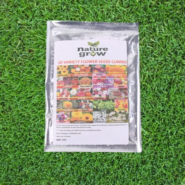 Seeds 20 Varieties of Flower Seeds Combo (1 Pkt / 20 Varieties)