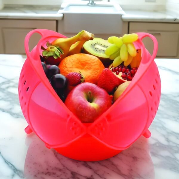 Revolving Multi-Functional Rice and Fruit Wash Basket