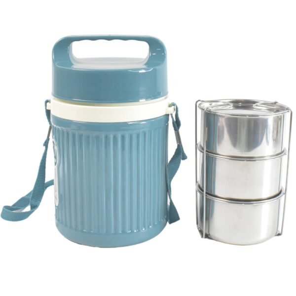 02_7209a142-1876-4a1d-9727-d92339bb2b1f.jpg Stackable Insulated Tiffin with Handle (1 Pc): Leakproof, Hot Food Container