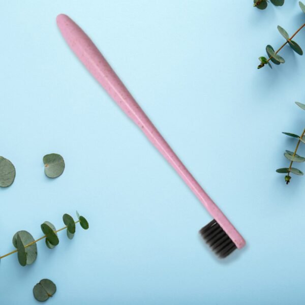 Soft Toothbrush With Toothbrush Cover Cleaner Scraper for Men and Women(1 Pc)