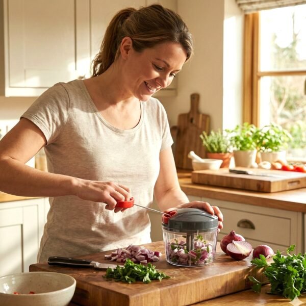 02_784446a0-47de-4341-9e53-13ef75600156.jpg Compact Manual Hand-Press Vegetable Chopper (1 Pc)