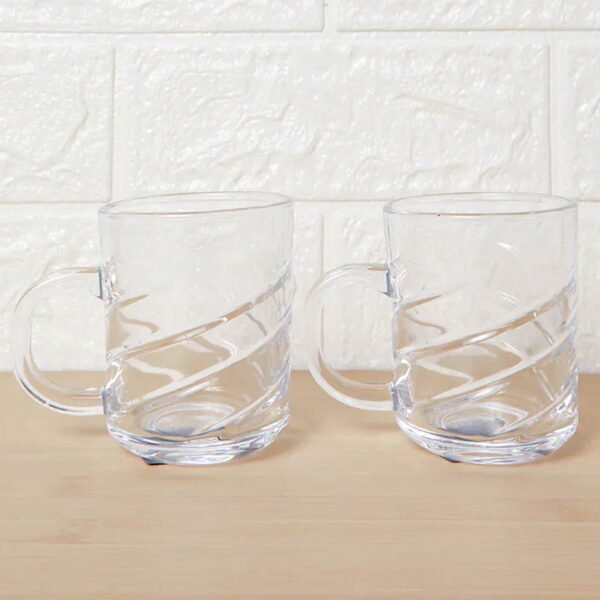 Glass Coffe & Tea Cup / Mug Enjoy Your Drink Style, Water glass (6 pcs Set / 220 ML)