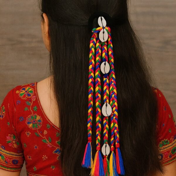 02_7b75efc0-1d7c-4466-8636-c8e9f8bd5889.jpg Traditional Multicolor Braided Hair Accessory Stylish Kodi String Bow (1 Pc)