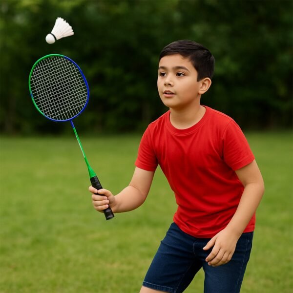 02_7cc57998-c4f2-4feb-8792-922633eb5180.jpg 2 Pc Lightweight Kids Badminton Racket Set with Carry Bag