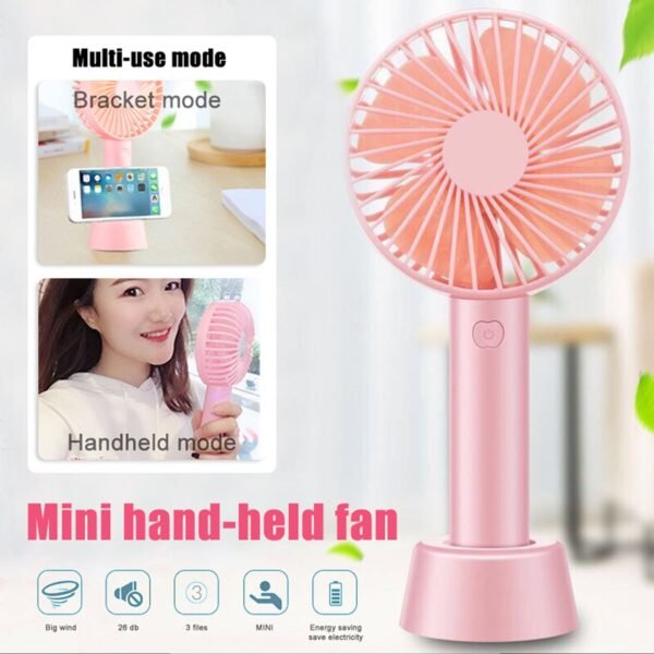Portable Handheld Fan (Battery Not Include)