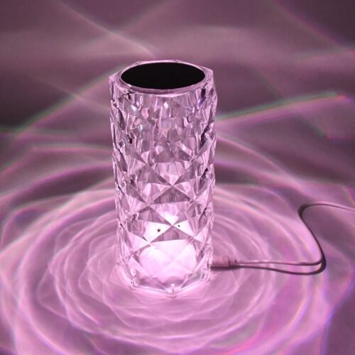Crystal LED Touch Table Lamp with Remote Control