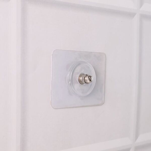 02_7d5d7f68-78e4-433e-ab24-913f00658feb.jpg Heavy Duty Transparent Adhesive Wall Hook with Stainless Steel Screw Head (1 Pc)