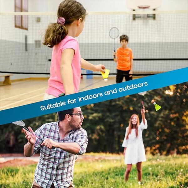 Konex Durable Plastic Shuttlecock (6 Pcs Set)