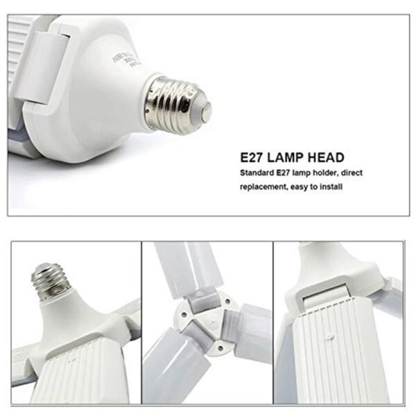 Fan Blade LED Light Bulb, Super Bright Angle Adjustable Home Ceiling