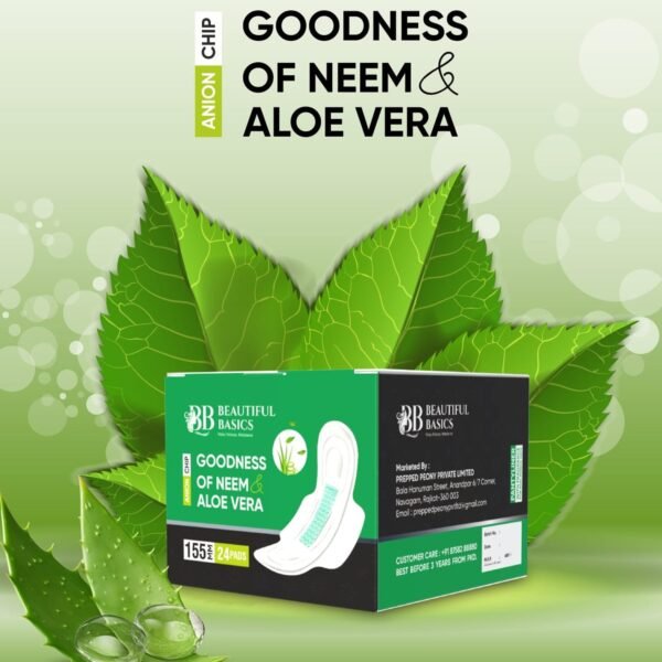 Sanitary Pantyliners with Neem & Aloe Vera – Ultra Thin (24 Pcs)