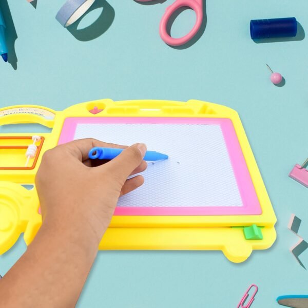 02_88b43954-13ec-4a48-a49e-f4735af3e998.jpg Bus Shape Drawing & Writing Slate Board for Kids (1 pc / 32 × 21 Cm)