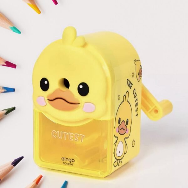 02_89da30e8-1642-492b-93cf-41a6c828d80b.jpg Plastic Cutest Duck Pencil Sharpener (1 Pc)