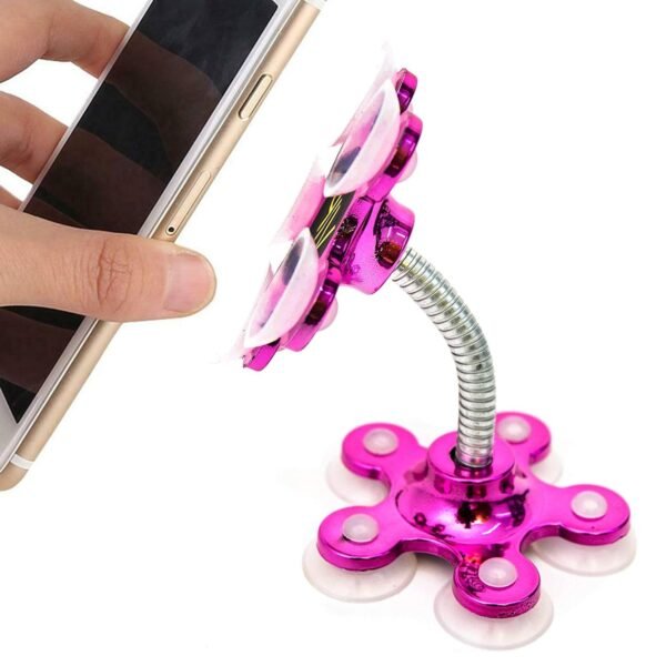Phone Holder 360° Rotatable Multi-Function Double-Sided Suction MOQ 6 Pc