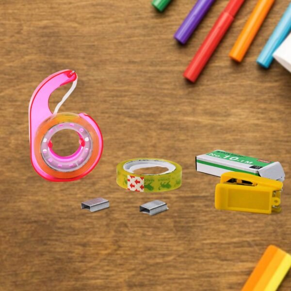 5 In 1 Stationery Tools for School, Office, Home, Carton Box & Gift Sealing