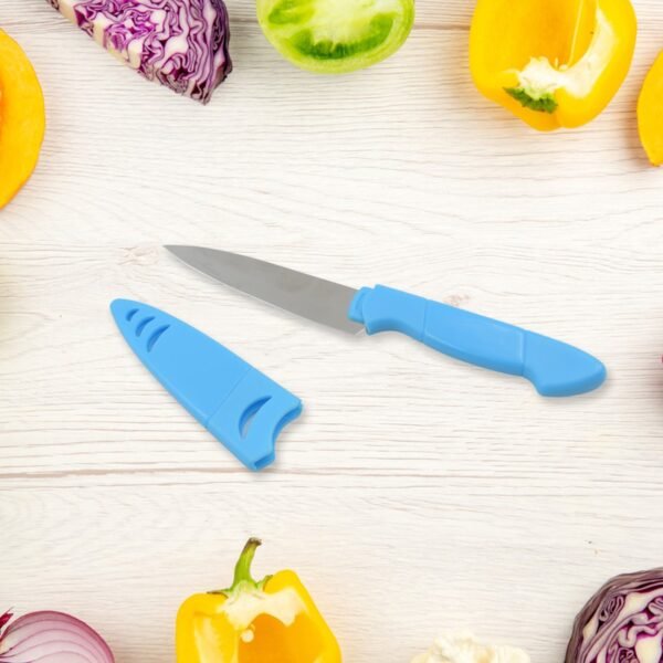 02_8b2a1b9b-b70c-4656-bcdd-0b4f6b803b18.jpg Stainless Steel Fruit Knife, New Sharp and Durable Fruit Knife Small, Comfortable Non-slip Handle, with Protective Cover, Suitable for Most Types of Vegetables and Fruits(1 Pc)
