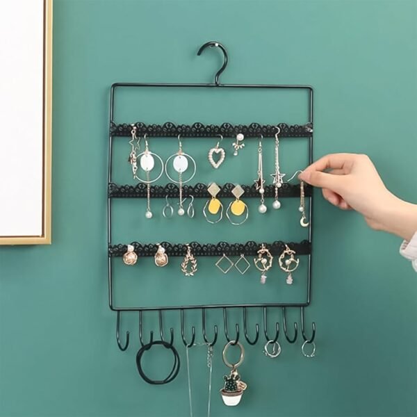 Wall Mounted Earring Organizer – Hanging Jewellery Rack (1 Pc / Mix Size)
