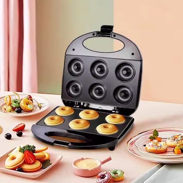 Electric Donut Maker 750W – 6 Cavity(1 Pc / With 2 PIN Plug Converter 1 Pc )