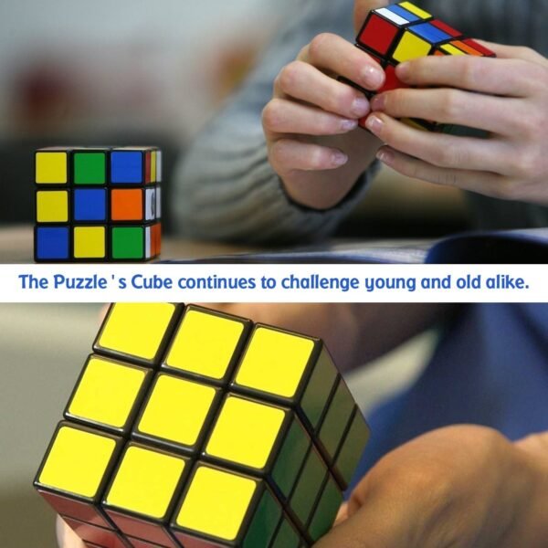 Plastic Fancy 3x3 Small Cube Puzzles Game - 2 Pieces (Multicolour)