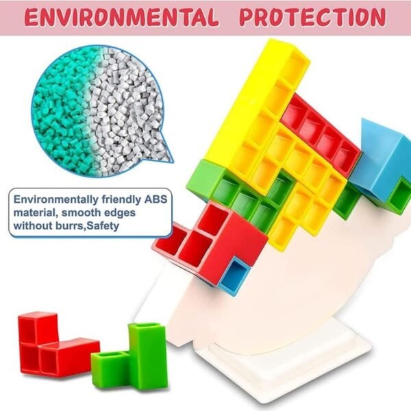 3D Tower Game, Tower Balance Game (16 Pcs Set)