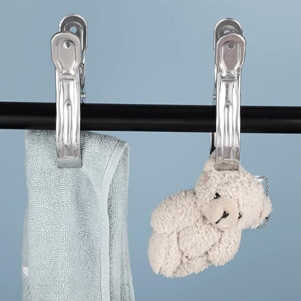 Stainless Steel Clothes pins Beach Towel Clips (10 Pcs Set)