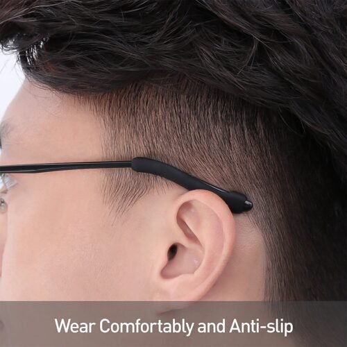 Eyeglass Anti Slip Ear Grip Soft Silicone Glasses Ear (1 Pair / Color May be Vary)