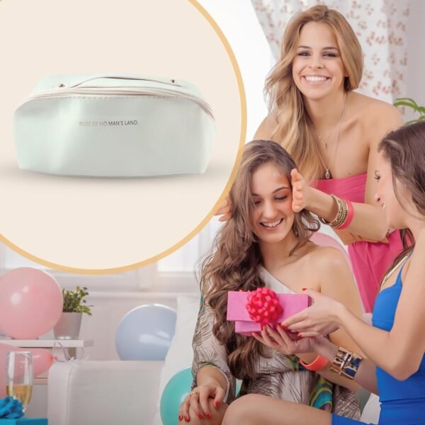 02_9735cb6b-7f33-4efe-92f6-9852b490b683.jpg Travel Makeup & Toiletry Organizer Pouch with Zipper & Handle (1 Pc / Mix Color)