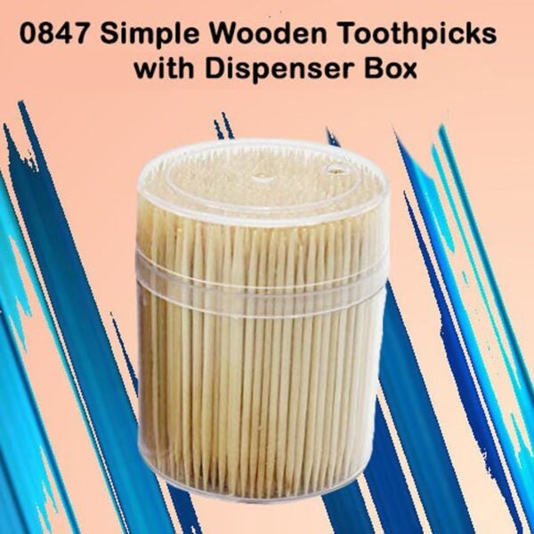 Simple Wooden Toothpicks with Dispenser Box