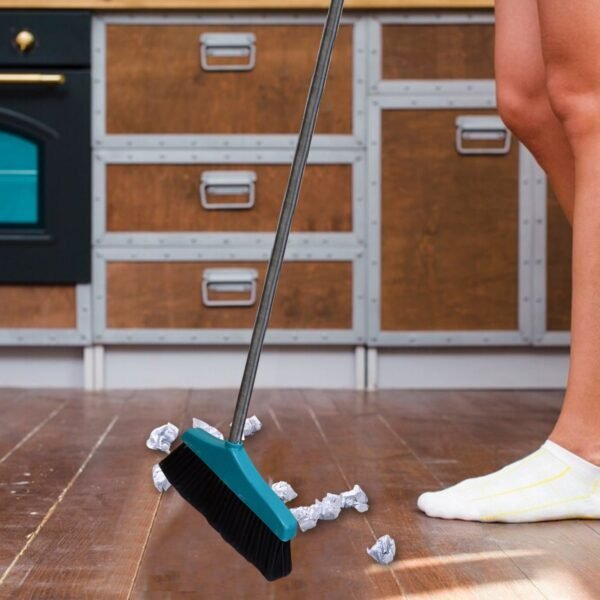 Long Handle Dustpan and Brush 2 Piece Set for Sweeping Cleaning Home Office, Supdi